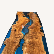 Epoxy Coffee Table Top Custom Made Acacia Dining Table Resin Table (top only) - £430.42 GBP+