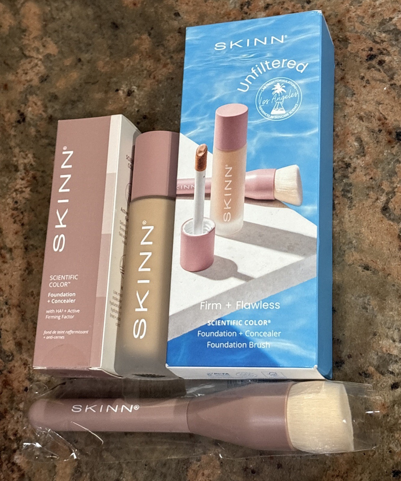 Skinn Firm + Flawless Foundation 4W Peachy Medium Foundation Concealer B... - $61.88