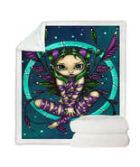 Cute Girls Purple Ribbon Fairy Throw Blanket - €48,83 EUR+