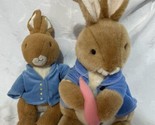 16&quot; Original Eden Peter Rabbit &amp; Mrs. Beatrix Potter Soft Lovey Plush St... - $17.77