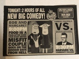 Bob And Margaret Print Ad Comedy Central TPA21 - £4.63 GBP