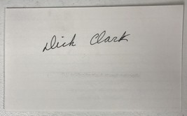 Dick Clark (d. 2012) Signed Autographed 3x5 Index Card - $19.99