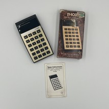 Vintage Texas Instruments TI-1025 Electronic Calculator Manual Box Texted Works - £19.16 GBP