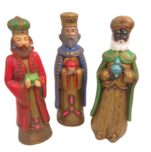 Vintage Christmas Three Wise Men Kings Sears 1960s Japan papier mache 12.5&quot; - £98.68 GBP