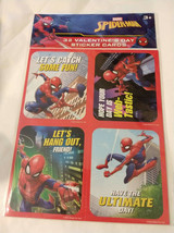 Marvel Spiderman 32 Valentines Day Sticker Cards Large Stickers New - £5.30 GBP