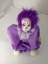 Hayes Specialties Vintage Collectible 6&quot; Clown Doll Rare Shelf Sitter Pu... - $246.40 MXN