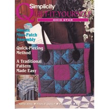 Vintage Quilting Patterns, Simplicity Quilt It Yourself 248 Ohio Star 1995, Tote - £13.66 GBP