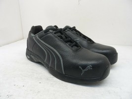 Puma Women&#39;s Velocity Steel Toe SD Safety Work Shoes Black Leather Size 8.5M - £51.19 GBP