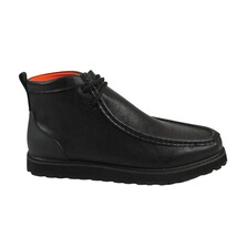 Men's TAYNO Wallabee Chukka Boots Smooth Leather Light Weight Mojave L Black image 15