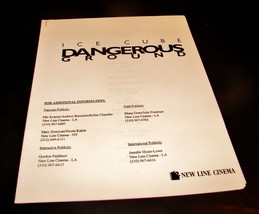 1997 Ice Cube Dangerous Ground Movie Press Kit Production Handbook Pressbook - $12.99