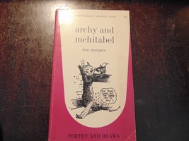 Archy and Mehitabel by Don Marquis Dolphin Books Doubleday C26 Paperback - $87.64 MXN