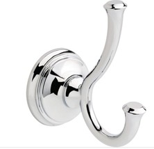 Delta Cassidy Double Robe Hook Polished Chrome 79735 - £11.85 GBP