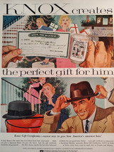 1959 Esquire Original Art Ad Advertisement KNOX the Hatter HATS - $10.80