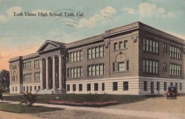 Lodi Union High School California CA 1920 to Sedan Kansas Postcard D24 - £2.35 GBP