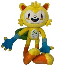 Vinicius 2016 Rio Summer Olympic Mascot Plush Toy 14&quot; Yellow Stuffed Animal - £14.78 GBP
