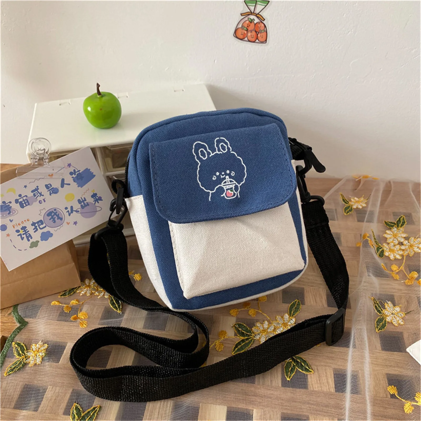 Ssbody bags small cartoon rabbit printed messenger bag fashion casual handbag for girl thumb200