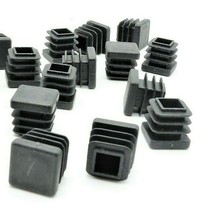 3/4&quot; Inch Square Tube End Plug  3/4&quot; Chair Glide  Blanking Insert Plug  Black   - £9.48 GBP+