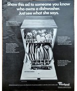 WHIRLPOOL-Dishwasher-Adjustable Racks-Kitchen-Self Cleaning-1971 Vintage... - $14.00 CAD