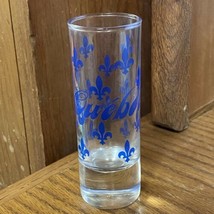 Quebec Tall Shot Glass Canada Man Cave Barware - £10.50 GBP