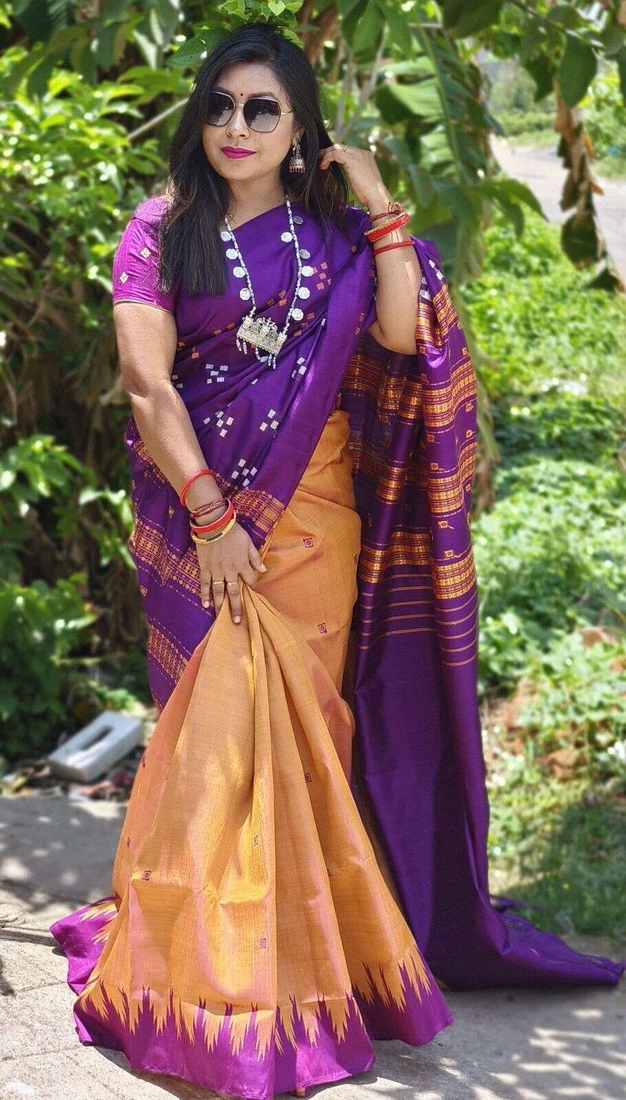 handmade silk saree for women&#39;s odisha gifts for women&#39;s - $238.89