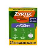 READ Zyrtec 24 Hour Allergy Relief Chewable Tablets, 10 mg Cetirizine 24... - $255.49 MXN