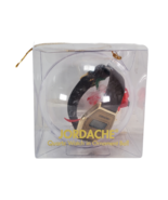 Jordache Quartz Watch Ornament Ball Designer Gold Dial Brown Band NOS - $17.29