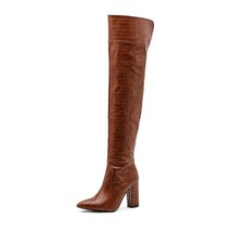 Fashion  Modern Pointed Toe Thigh High Women Boots Ladies Girls Autumn Winter Ov - £62.94 GBP