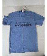 Mount Holyoke College Jansport NWT Shirt Size Small Blue  - £18.21 GBP