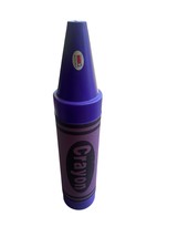VINTAGE 28” Purple Crayon Coin Bank; Handi Craft Company; NO STOPPER - $23.33