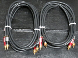2 PAIR PARTS EXPRESS 6FT PREMIUM OFC GOLD RCA/INTERCONNECTS/ALUMINUM SUP... - $29.99