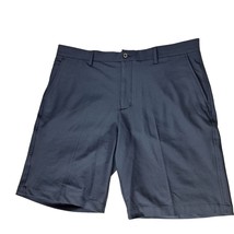 Dunning Men&#39;s Everbest Golf Shorts Size 36 Solid Navy Blue Pockets Summer - £31.51 GBP