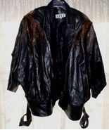 EREZ Leather Jacket Coat Beaded Jeweled Vintage Casual Halloween Bat Winged - €1.038,59 EUR