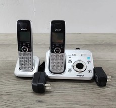 Vtech Cordless Phone System Answering Machine 2 Handsets CS6329-3 - £15.40 GBP