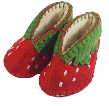 Berry Strawberry Zooties Baby Booties Silk Road Bazaar 0-12 month Slippers Shoes - £20.33 GBP