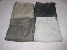 Lee Life Khaki Men&#39;s Casual Pants Lot Of 4 Size 32/32 Straight Leg Class... - $49.99