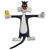 Looney Tunes Sylvester Bendable 4.5&quot; Figure - Applause 1988 - $158.99 MXN