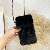 Fashion New Mini Mink Hair Coin Purse Crossbody Small Bag Mobile Phone Bag All-M - £87.64 GBP