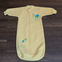 Vintage Carters Yellow Itty Bitty Friends Ant Bug Insect Fleece Zip Sleep Sack - $19.79