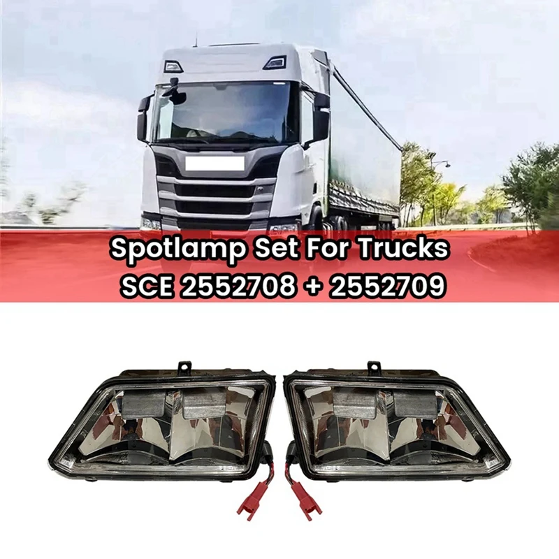 1Pair 24V Trucks LED Fog Lamp Spotlamp Assembly 2552708 2535366 For Scania - £212.62 GBP