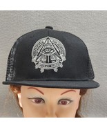 All Seeing Eye DISTANT KINGS Illuminati Black logo Snapback Trucker Base... - $21.00 CAD