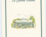 La Grande Cascade Menu Paris France Michelin Star Maitres Cuisiniers de ... - £38.07 GBP