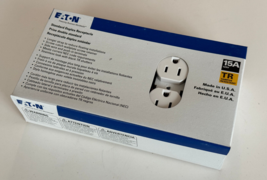 Eaton TR270W White 15-Amp 125-Volt Tamper Resistant Duplex Outlet (Pack of 10) - £14.09 GBP