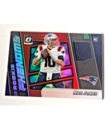 2021 Panini Donruss Optic Mac Jones Rookie Phenoms Jersey Patch Red Prizm RC - $12.19