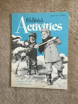 Children&#39;s Activities Magazine - January 1955 - Stories, Puzzles, Games, Crafts - £9.57 GBP