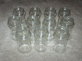 Set of 11 Cleaned Jelly Jam Glass Jars Candle Craft Project With Lids 8 Ounce - £10.21 GBP