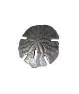 Vintage Metzke Pewter Sand Dollar Brooch Signed Necklace Beach Shell Sil... - £7.72 GBP
