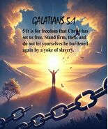 Galatians 5:1 Throw Blanket – Christian Bible Verse Soft Cozy 50&quot; X 60&quot; - $33.00