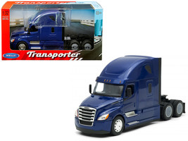 Freightliner Cascadia Truck Blue &quot;Transporter&quot; 1/32 Diecast Model by Welly - $49.39