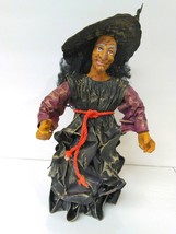 Witch Halloween home decoration spooky creepy handmade paper - $19.00