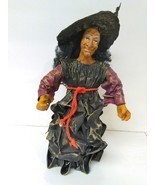 Witch Halloween home decoration spooky creepy handmade paper - $19.00